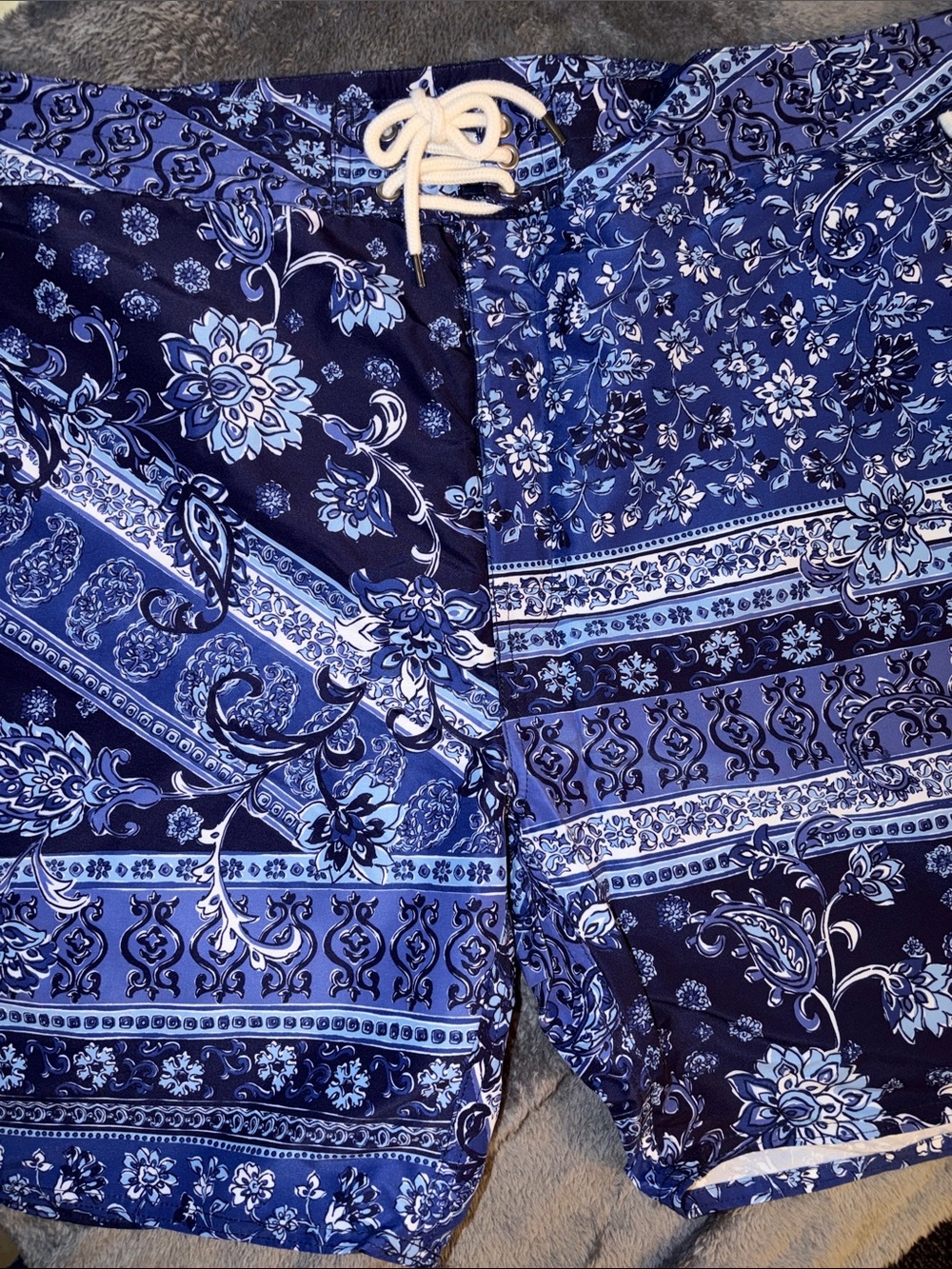 Polo by Ralph Lauren Blue Floral Paisley Men’s Swim Trunks
